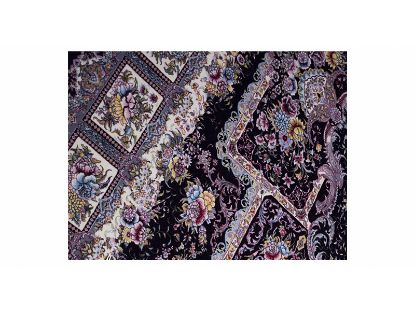 تصویر فرش پاتریس طرح سرمه رنگ سرمه ای 1200 شانه